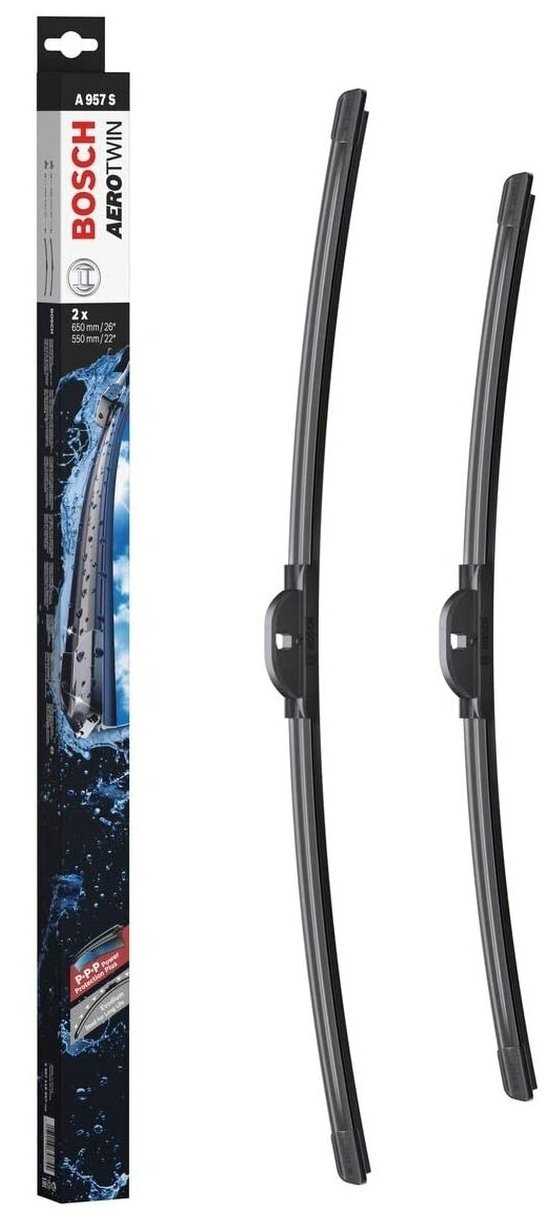 Щетка стеклоочистителя бескаркасная Bosch Aerotwin A957S, 2 шт. фотография 4