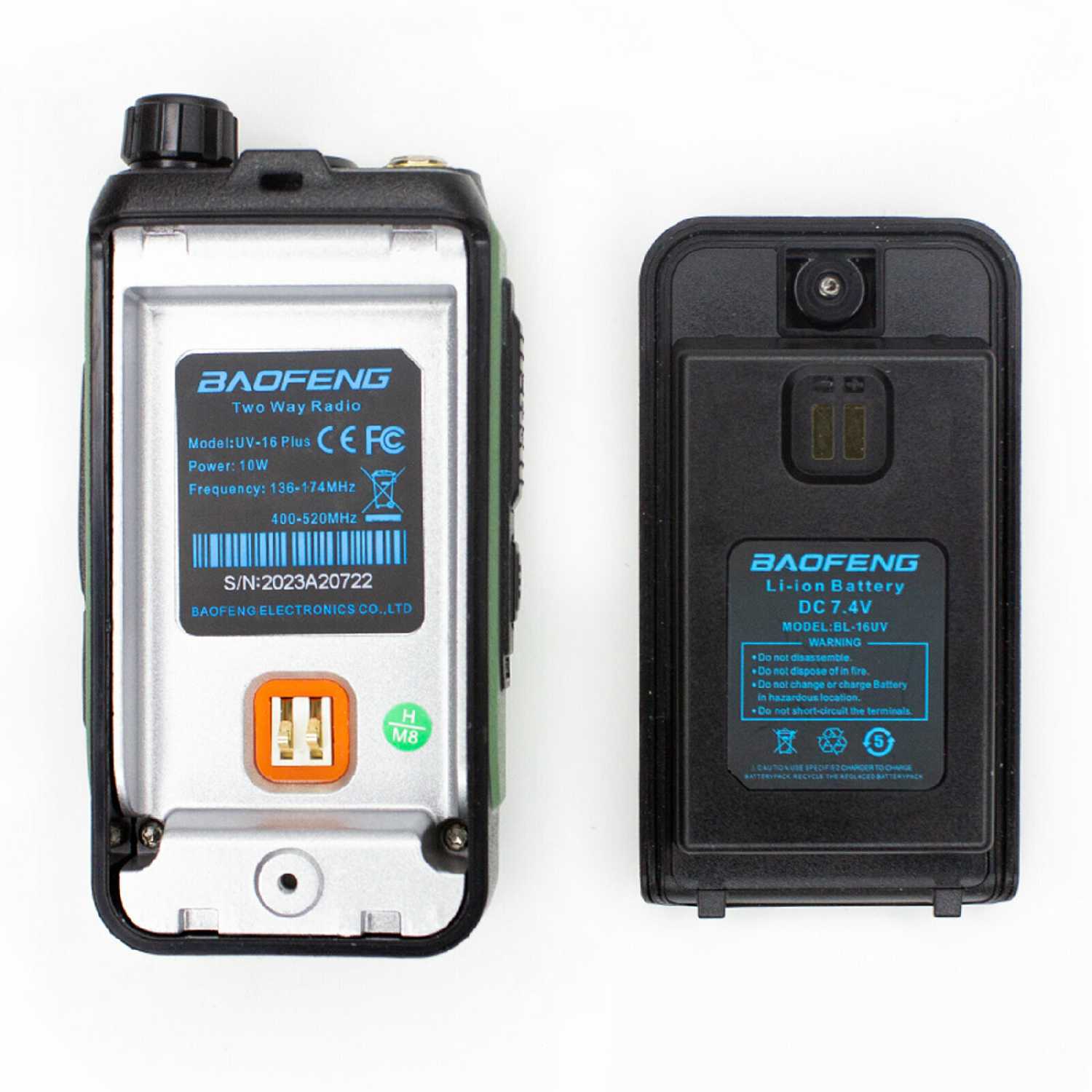 Рация Баофенг UV-16Plus 10w USB type-C фотография 11