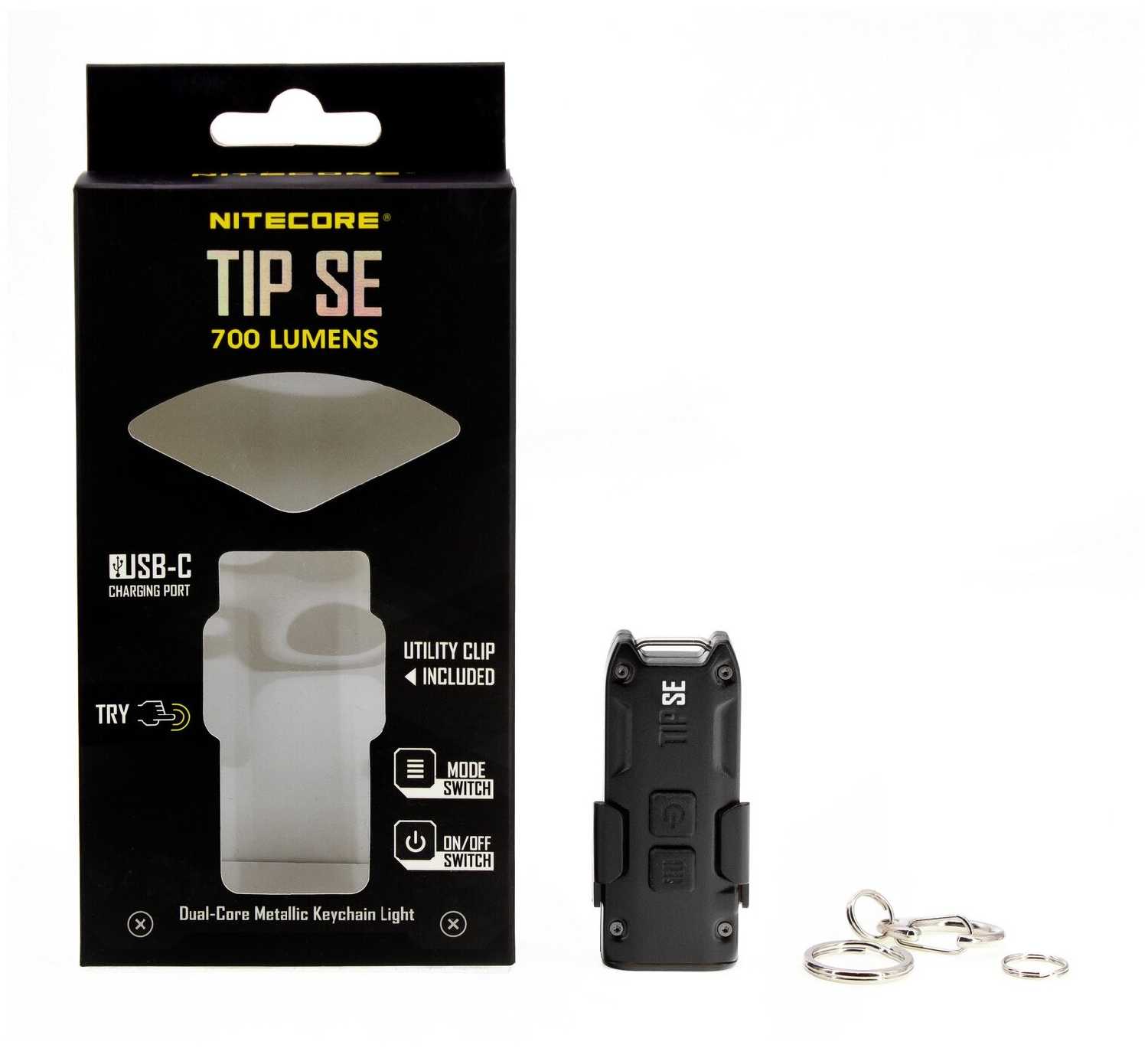 Наключный фонарь Nitecore TIP SE Black 2* OSRAM P8 фотография 2