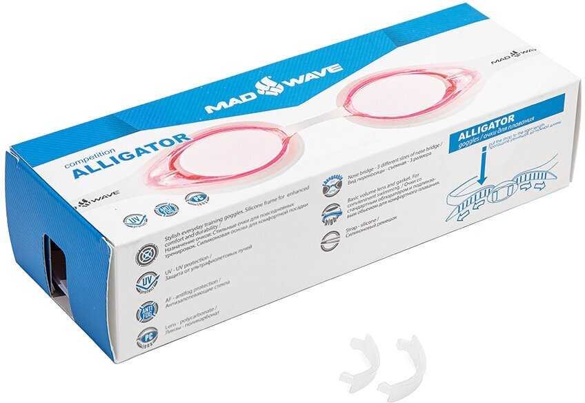 Очки для плавания MAD WAVE Alligator (M0427 13 0 01W) фотография 11