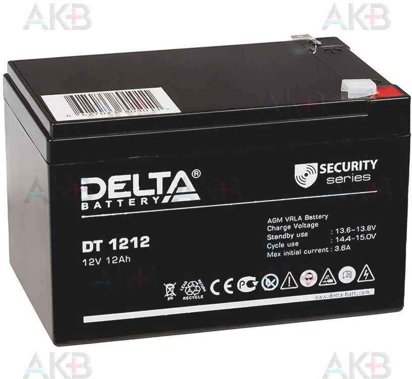 Аккумуляторная батарея DELTA Battery DT 1212 (12В) фотография 17