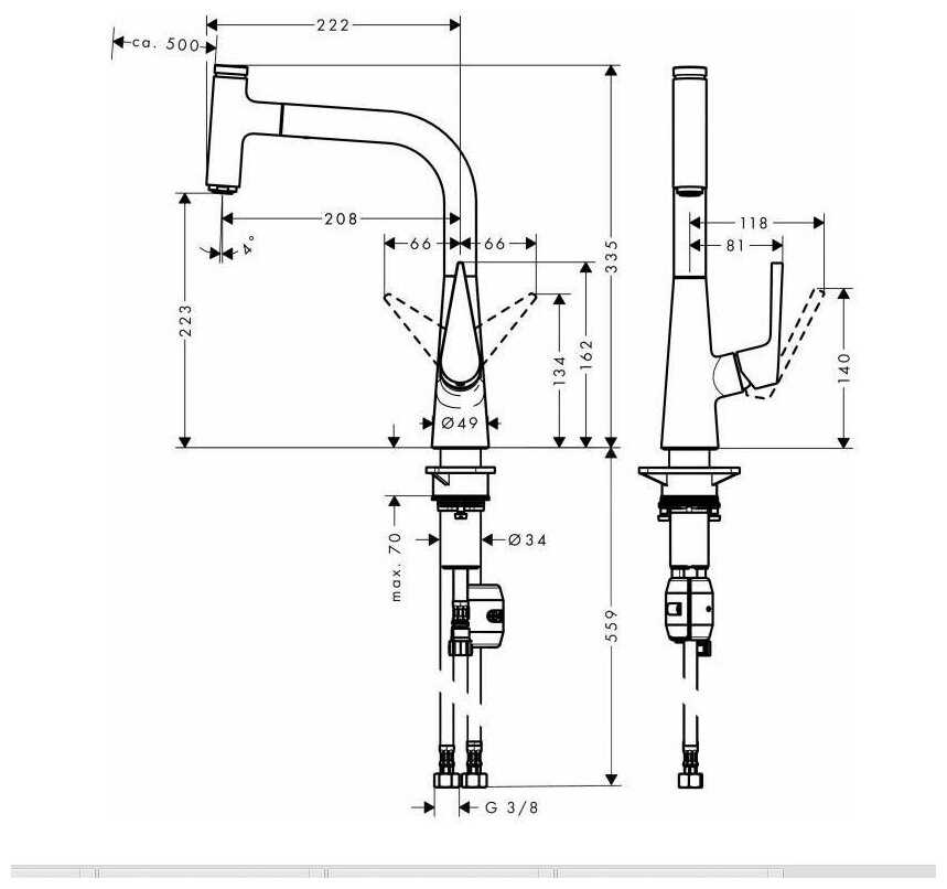 Смеситель Hansgrohe 72822 фотография 1