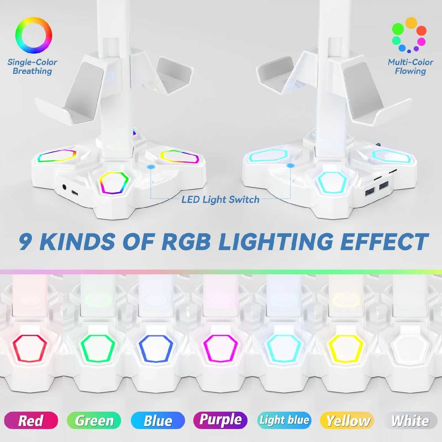 Подставка Подставка с RGB подсветкой (для игровых геймпадов и наушников) фотография 5