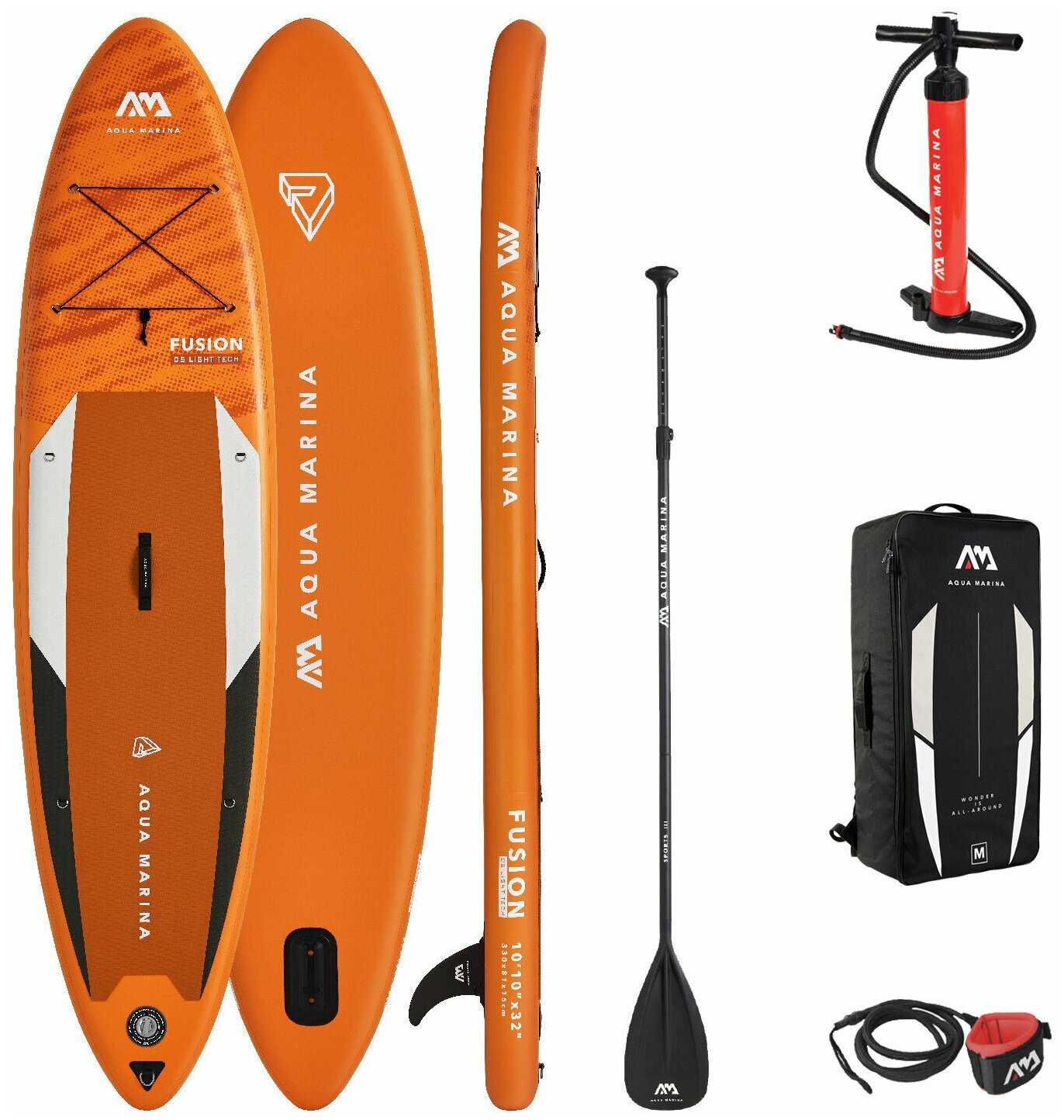 Надувная доска Sup с веслом Aqua marina Fusion 10'10