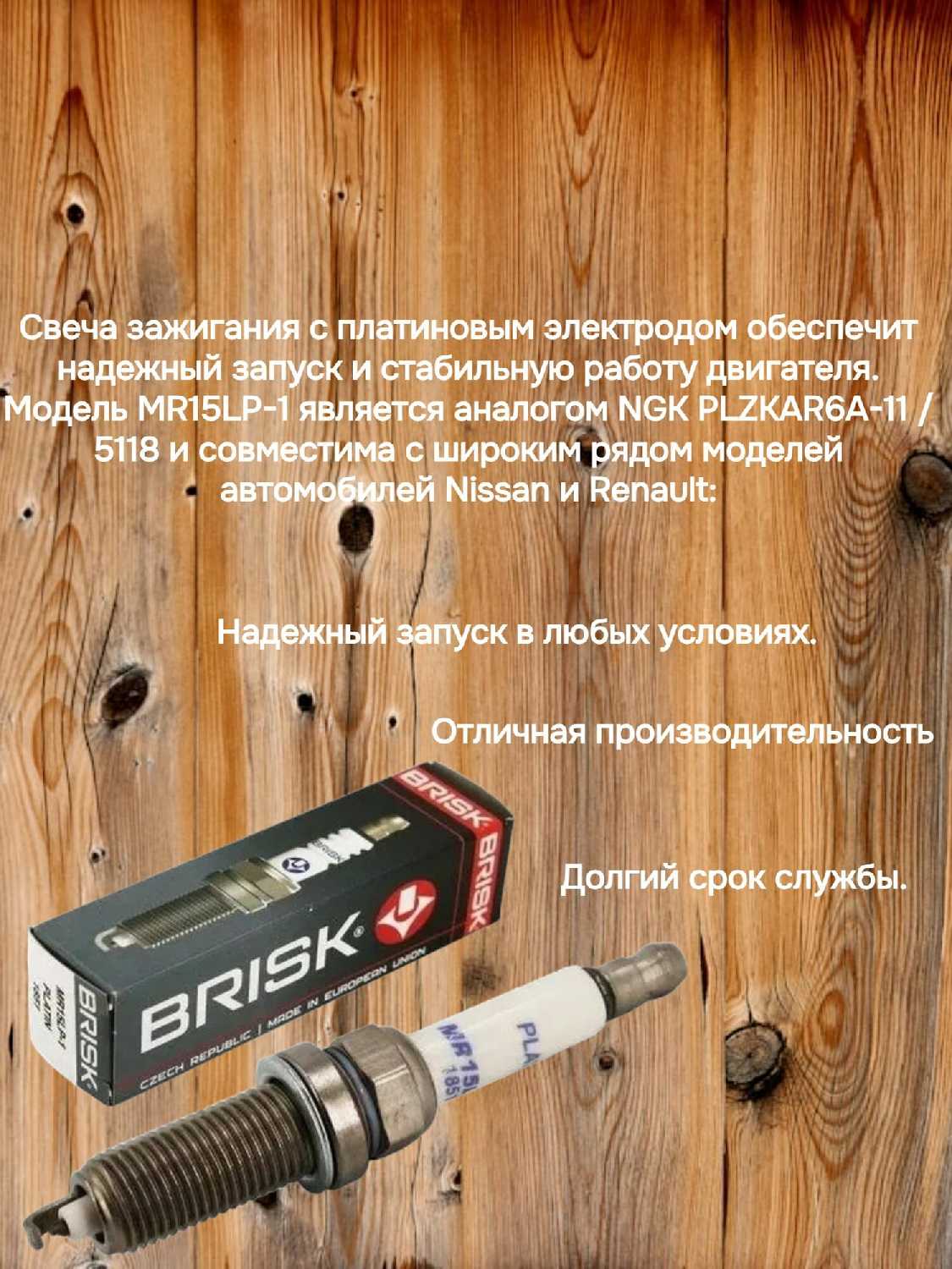 Свеча зажигания NGK MR15LP-1