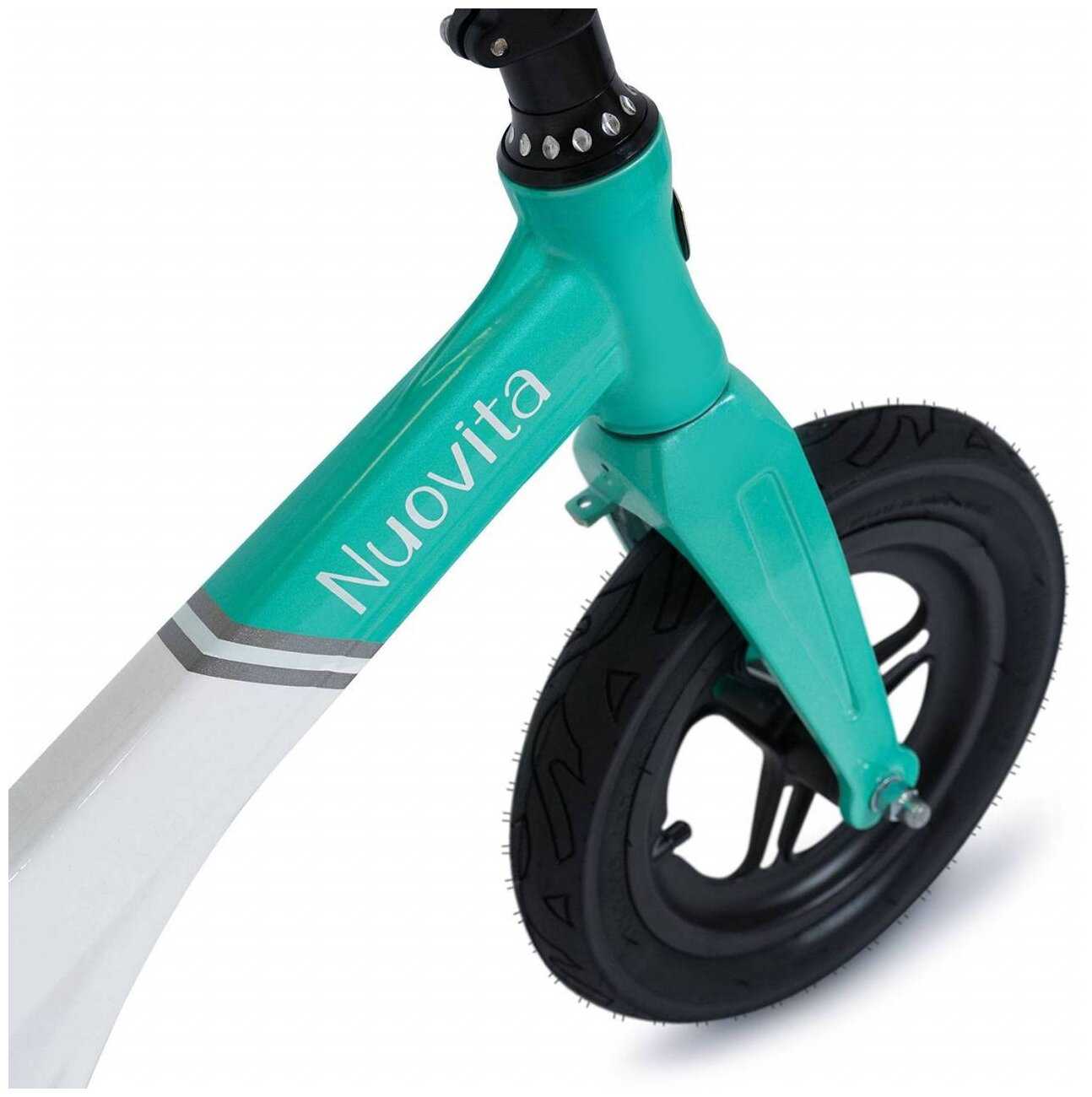 Беговел для детей Nuovita Mobinni N2 Nero Rosso/Красно-черный фотография 7