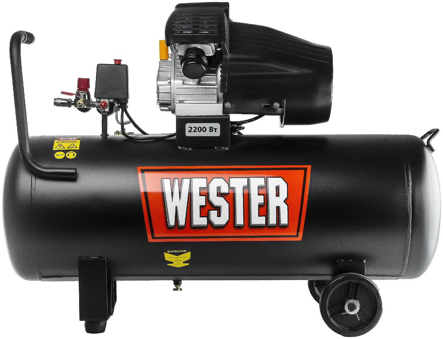 Компрессор масляный Wester WK2200/100PRO, 100 л, 2.2 кВт фотография 2