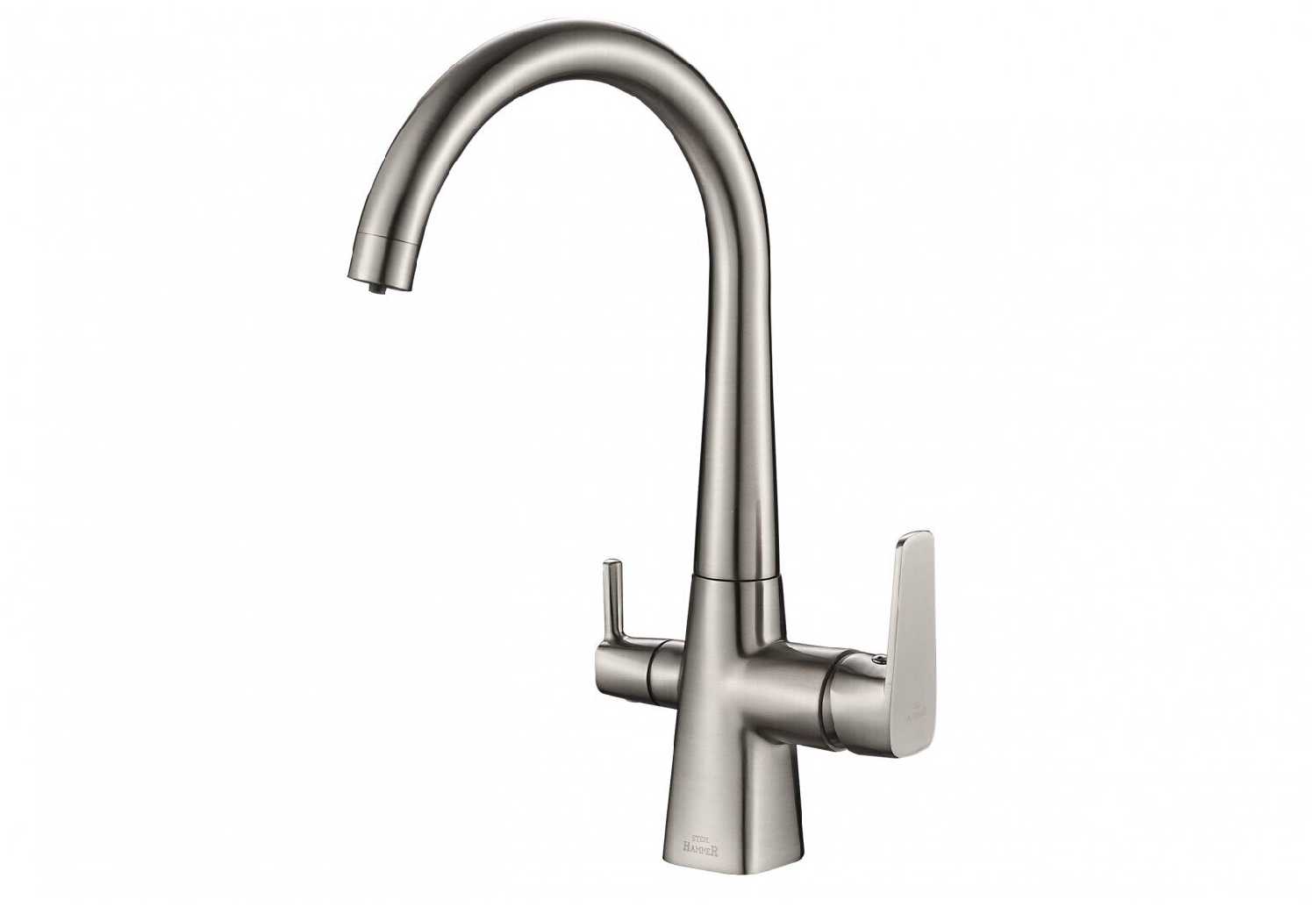 Смеситель для кухни (мойки) STEEL HAMMER SH 819 SATIN, рычажный
