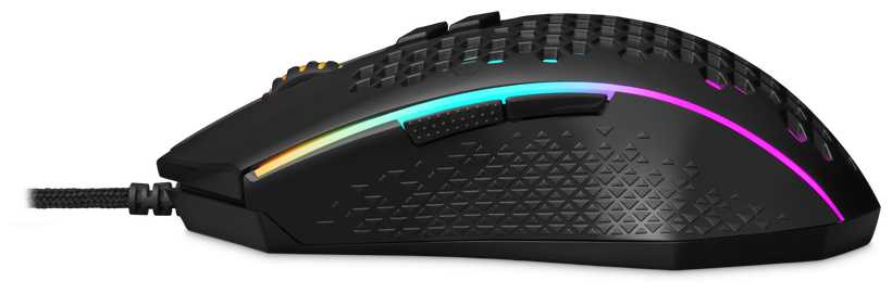 Игровая мышь компьютерная Redragon Memeanlion honeycomb, 7 кнопок, 12400 dpi фотография 4