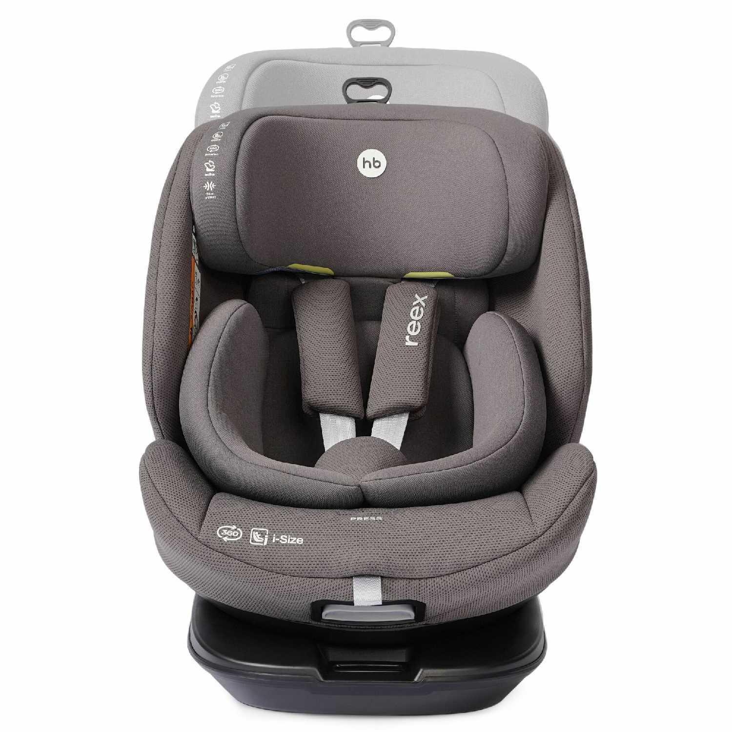 Автокресло детское Reex Happy Baby, поворотное на 360, группа 0+/1/2/3 (до 36 кг), крепление Isofix фотография 17
