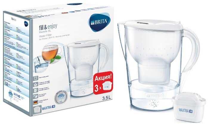 Фильтр кувшин BRITA Marella XL Memo 3MX+ 3.5 л фотография 3