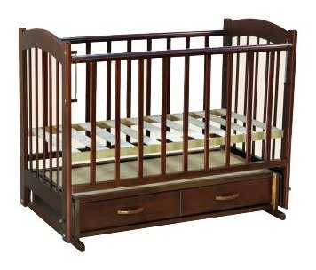 Кроватка Ведрусс Радуга 4, классическая, поперечный маятник фотография 1