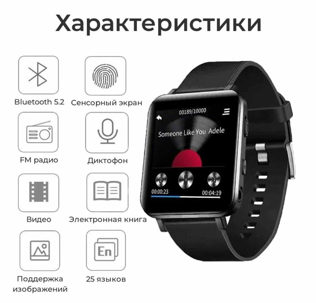 Спортивный HiFi плеер TM8 D7 (64Гб) фотография 1