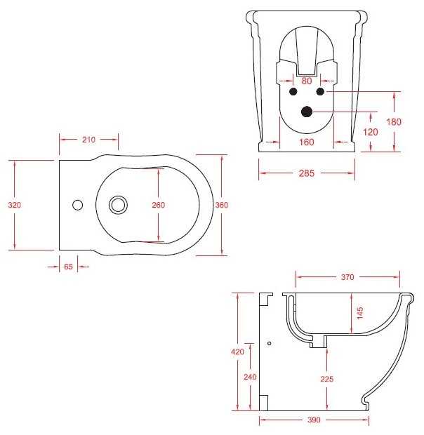 Биде напольное the.artceram Hermitage HEB001 (белое) фотография 1