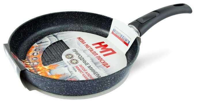 Сковорода-гриль НЕВА МЕТАЛЛ ПОСУДА Байкал 254426 26 см фотография 3