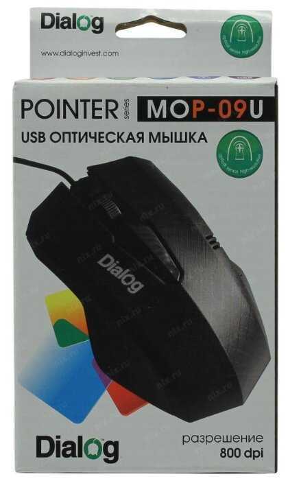 Мышь Dialog MOP-09U Black USB фотография 3
