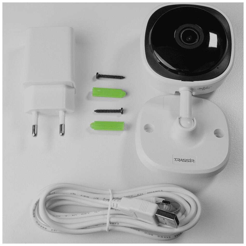 Комплект облачного видеонаблюдения, Wi-Fi IP камера TRASSIR TR-W2C1 фотография 5
