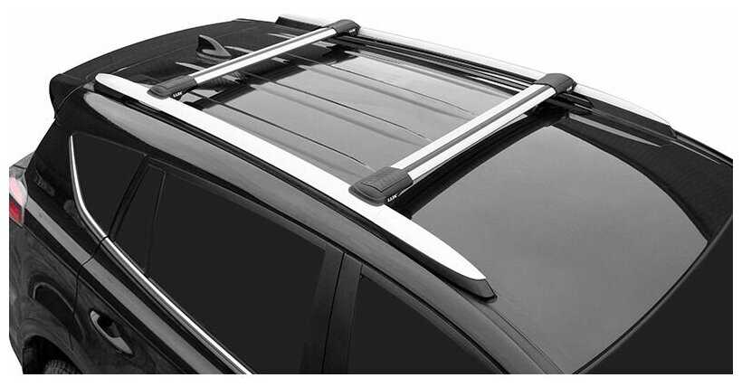 Багажник на крышу LUX Хантер крыловидные дуги L44-R, на Рено Сандеро Степвей 2014-2022, LH189 фотография 3