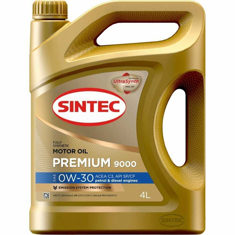 Синтетическое моторное масло SINTEC PREMIUM (0W-30) фотография 4