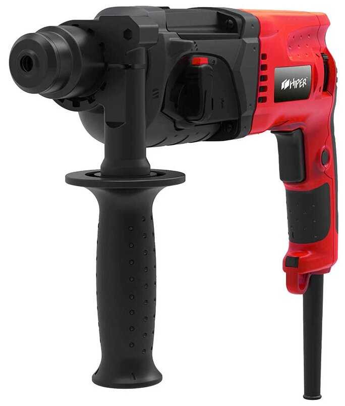 Перфоратор HIPER 850 Вт, 2,8Дж, 3 режима, 0 - 1350 об/мин, SDS+, кейс