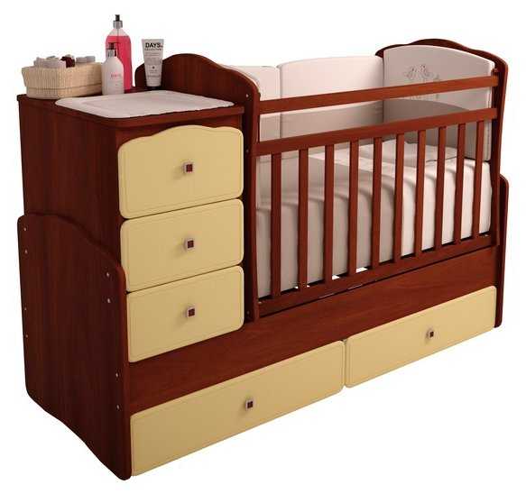 Кроватка Фея 2150 (трансформер), трансформер, поперечный маятник фотография 8