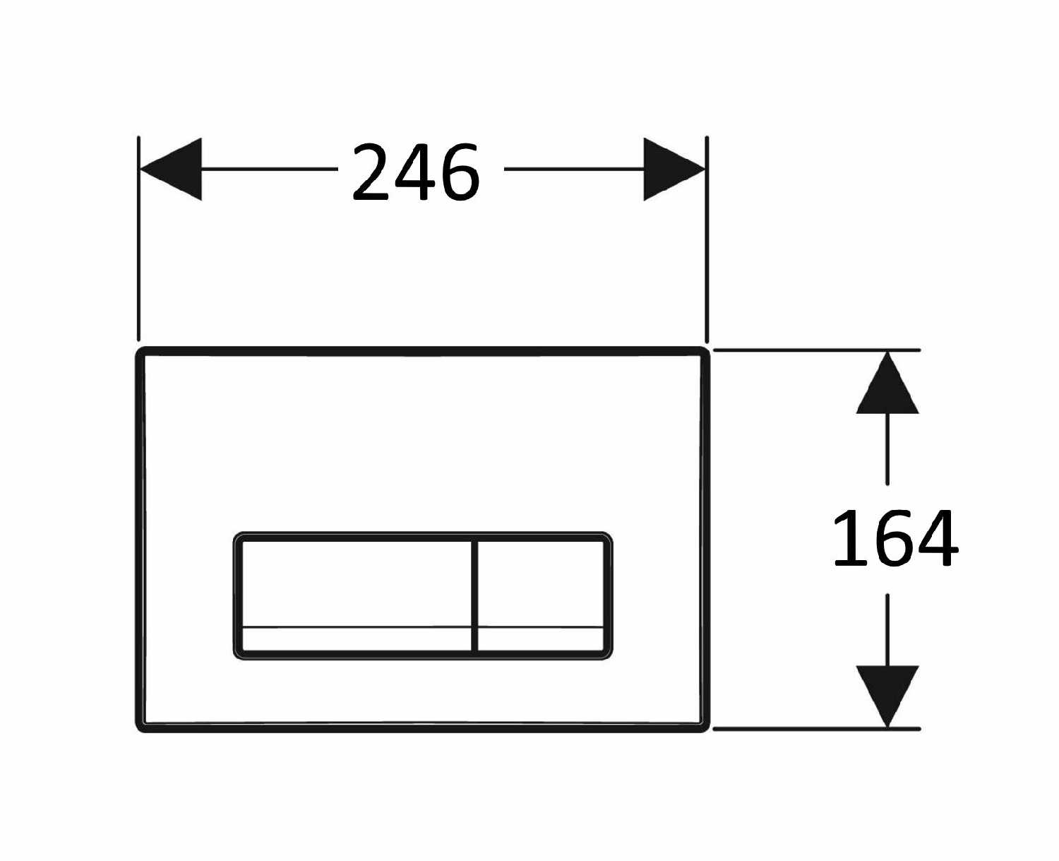 Кнопка смыва Geberit Delta 50 (115.119.46.1) фотография 10