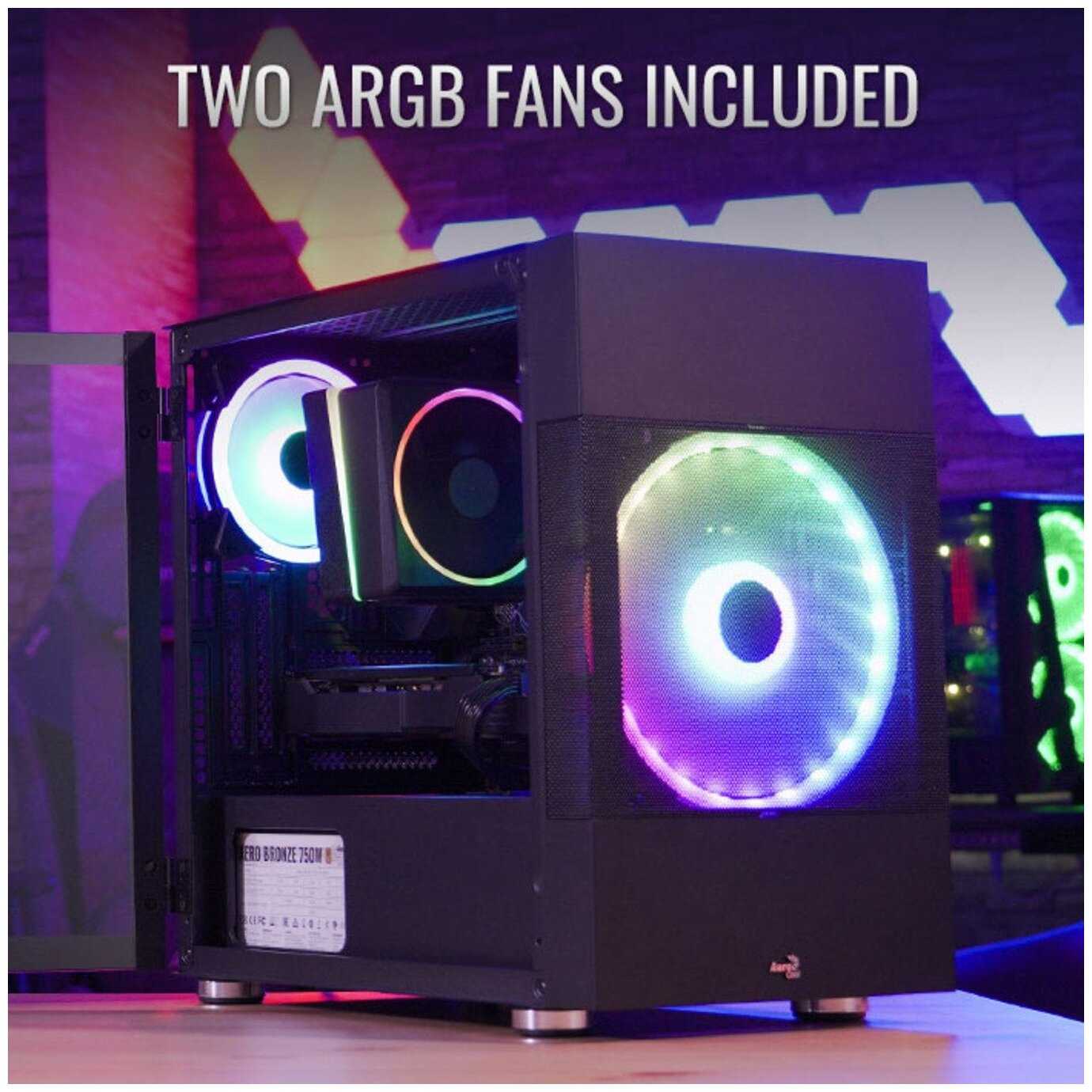 Компьютерный корпус AeroCool Atomic v1 (Atomic-G-BK-v1) фотография 14