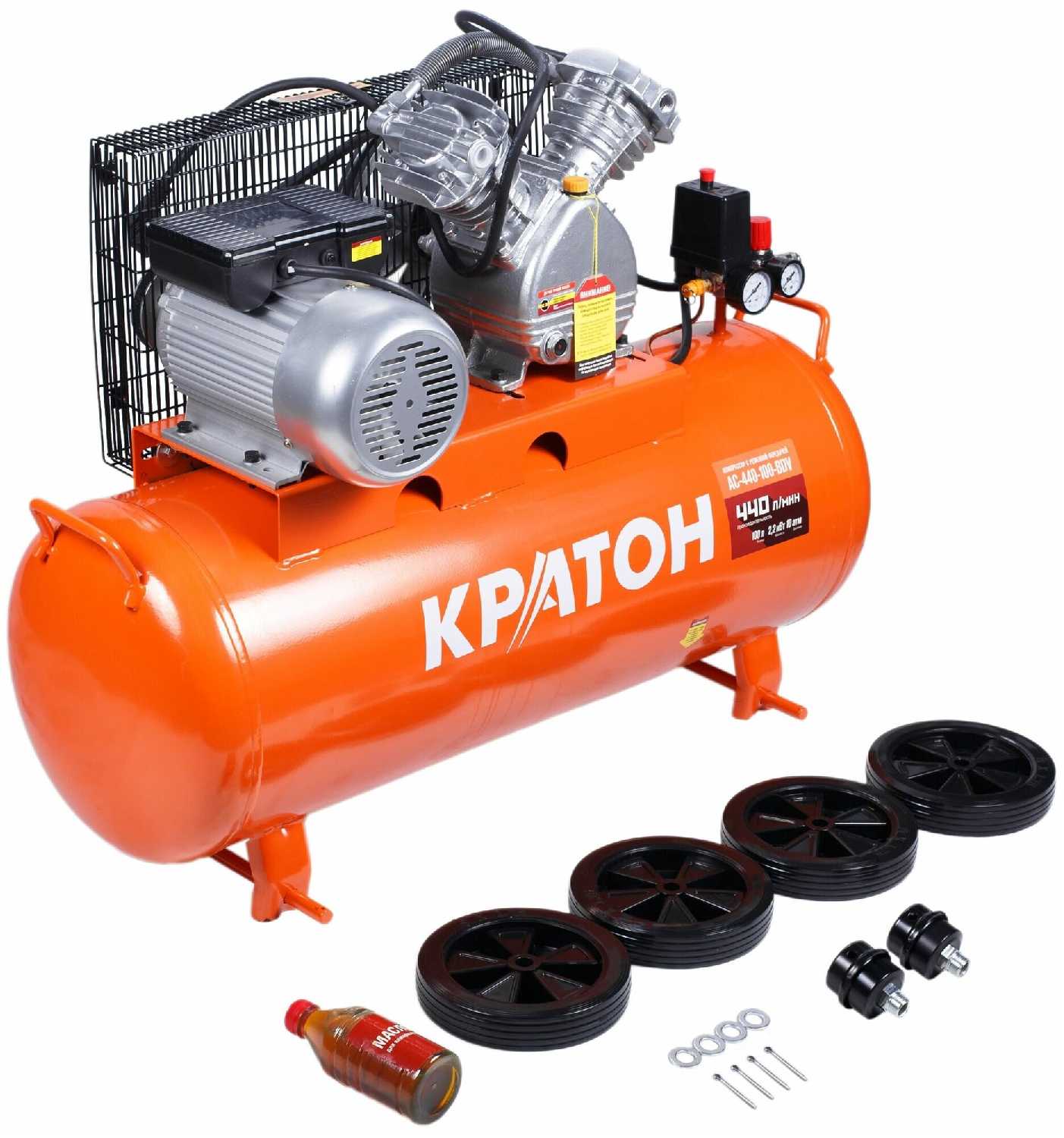 Компрессор Кратон AC-440-100-BDV, 2.2 кВт фотография 7