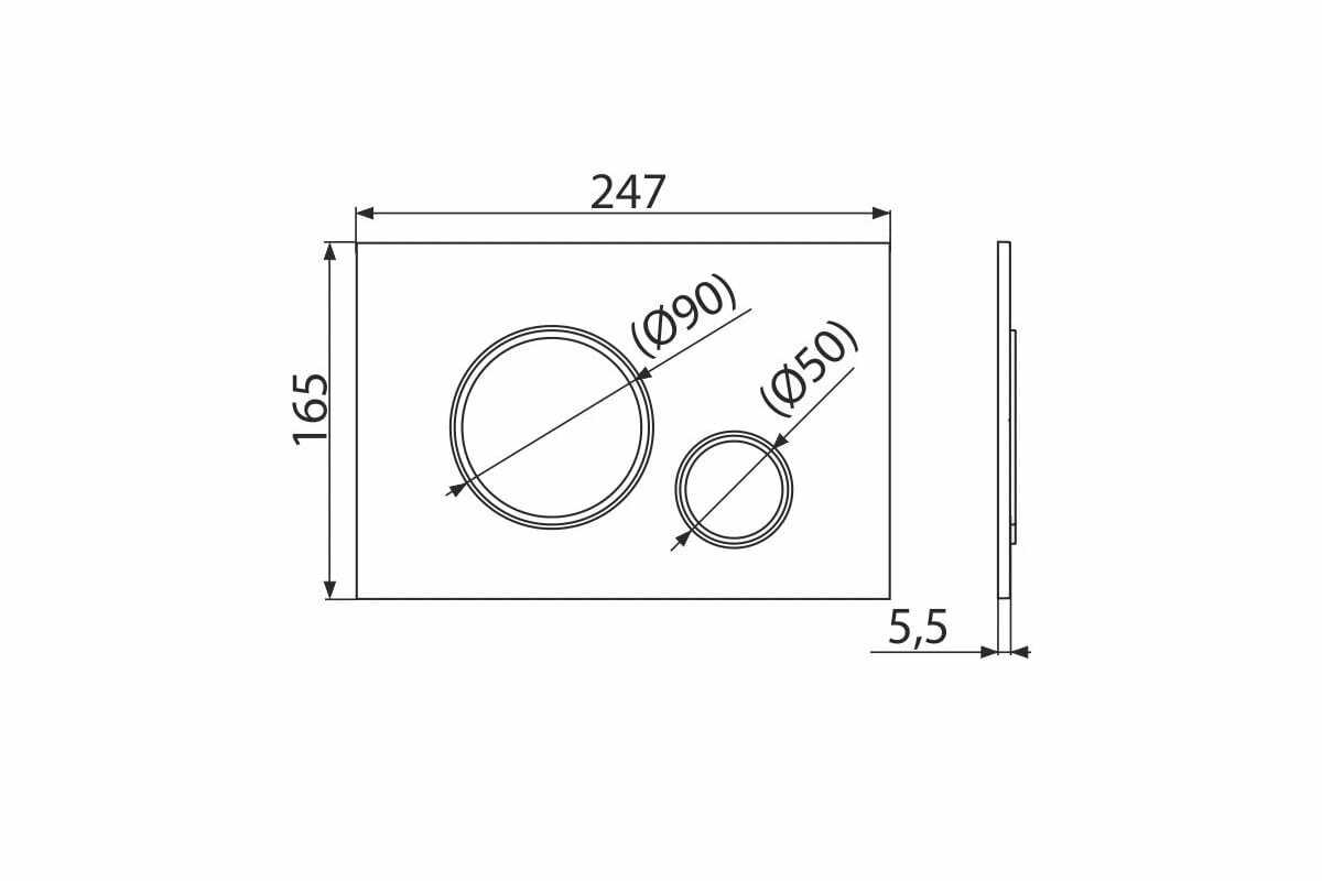 Кнопка смыва AlcaPlast M770 фотография 11