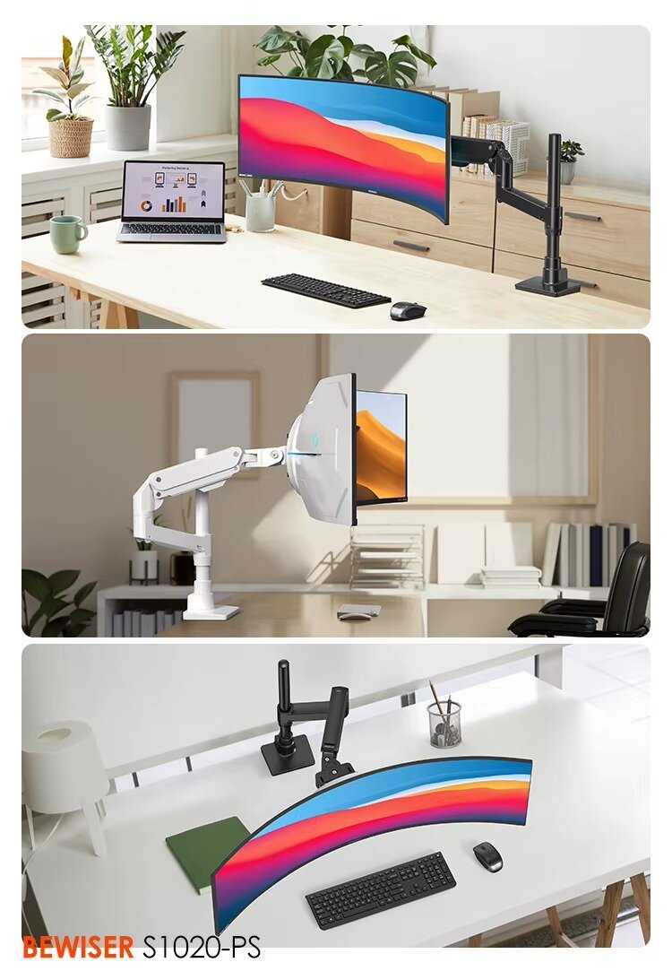 Настольный кронштейн Bewiser S1020-PS для игровых мониторов 34-57