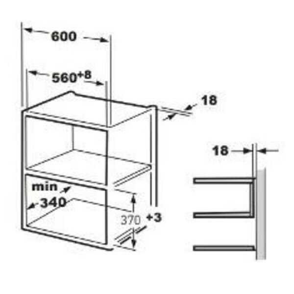 Встраиваемая микроволновая печь making OASIS MW-SGI (20 л, гриль) фотография 14