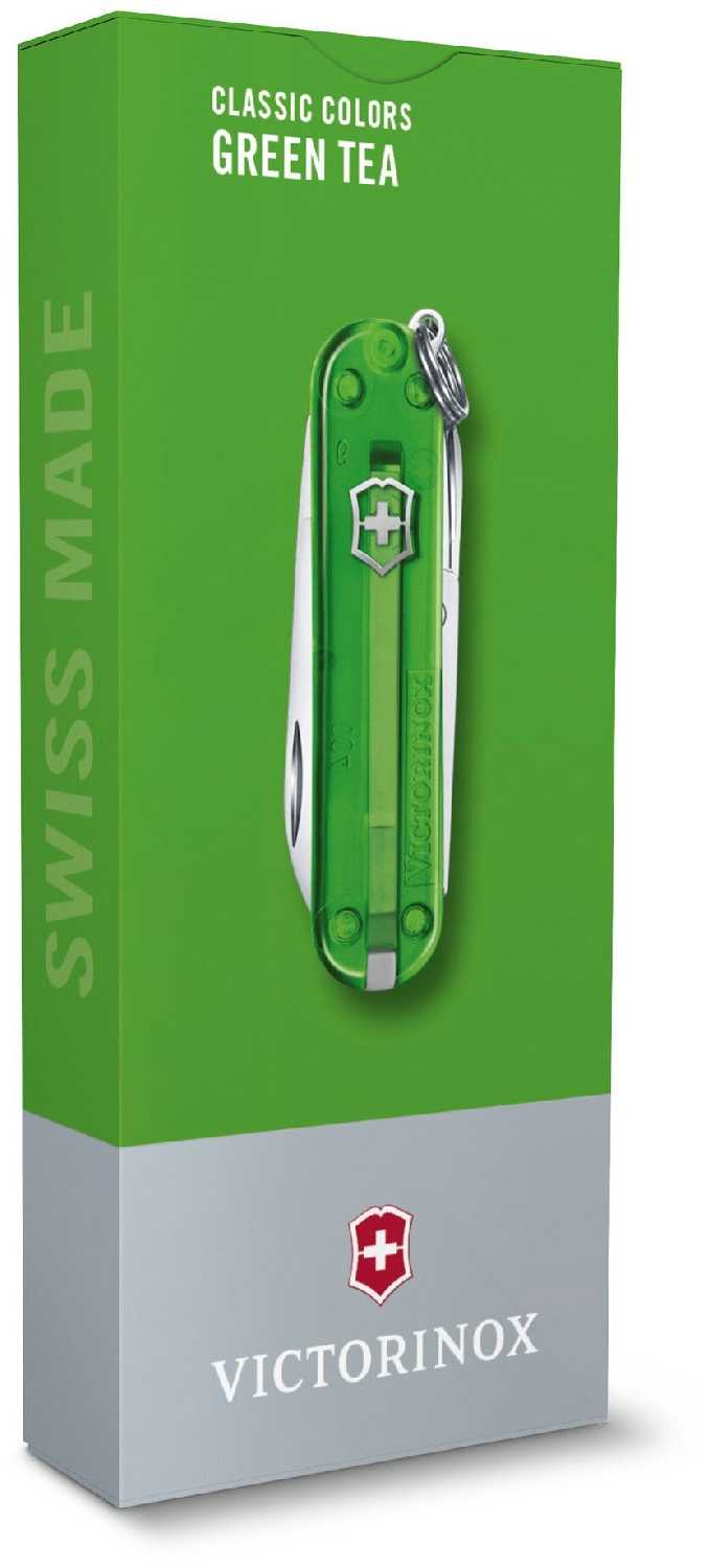 Нож многофункциональный VICTORINOX Classic Green Tea (0.6223.T41G) фотография 7