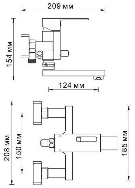 Смеситель Wasserkraft Alme 1501 фотография 4