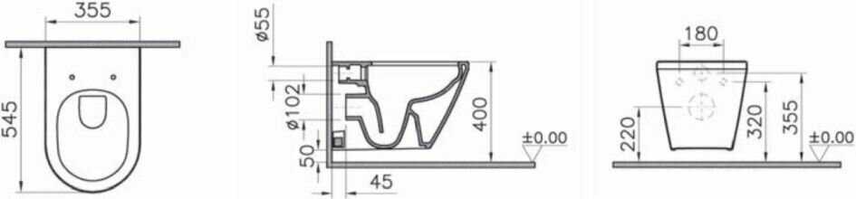 Чаша унитаза подвесная VitrA Integra Round (7041B003-0075) фотография 8