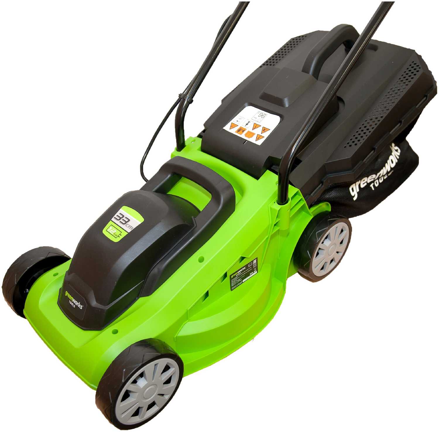 Электрическая газонокосилка Greenworks GLM1232 фотография 6
