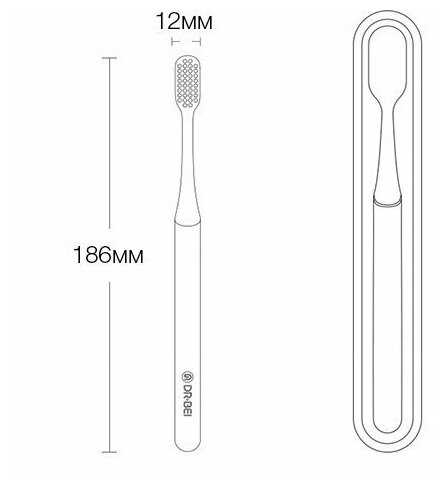 Зубная щетка Xiaomi Doctor B Youth Version Grey фотография 2