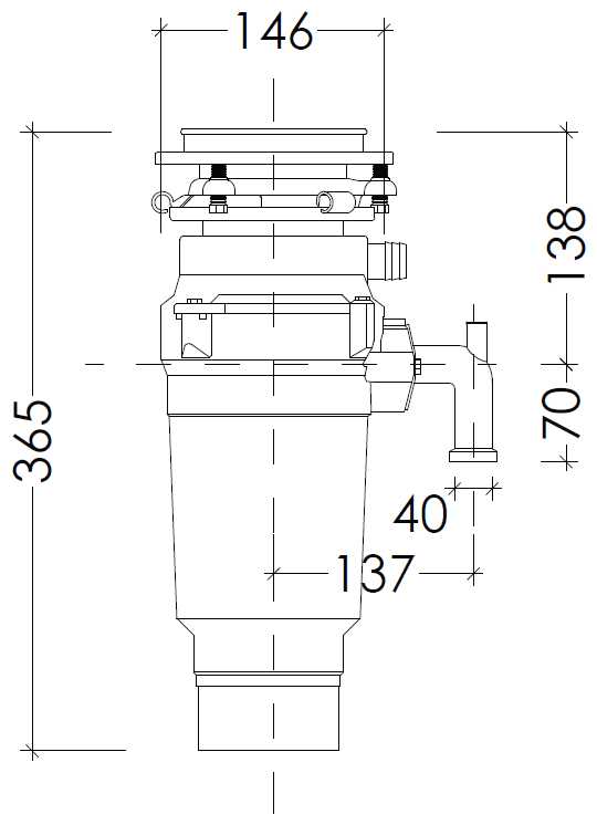 Бытовой измельчитель WASTE FIGHTER F-52 Premium Compact фотография 13