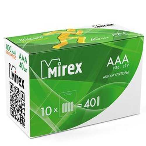 Аккумулятор Mirex HR03 (800мА/ч) фотография 12