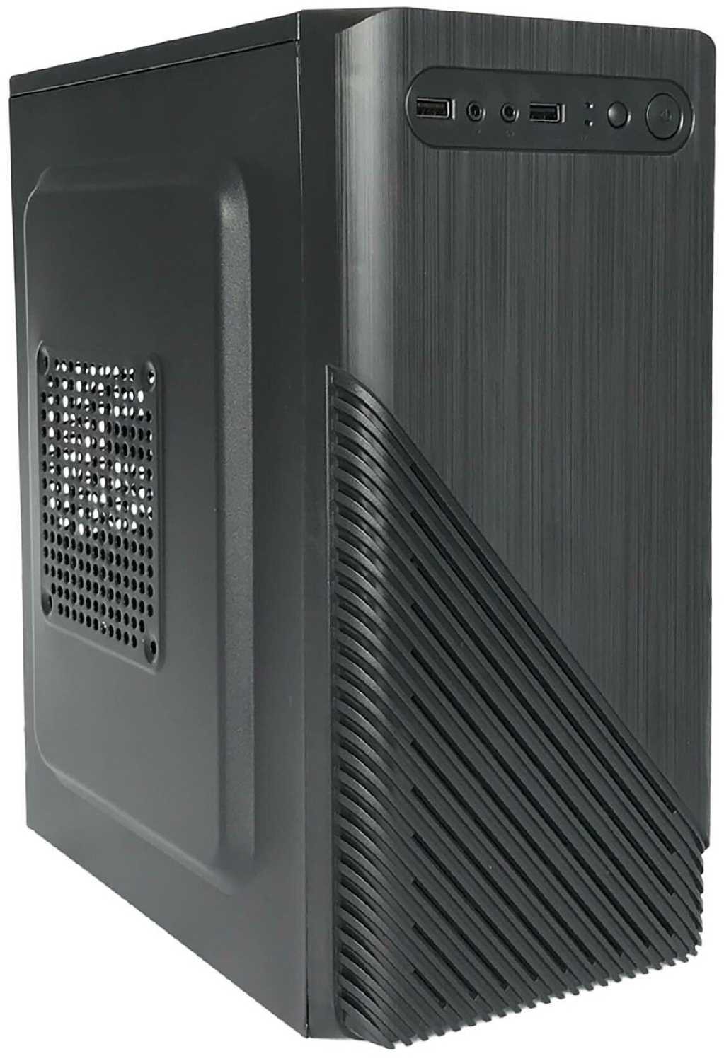 Корпус MiniTower HIPER Office ST-5001 (mATX, w/o PSU, USB+audio) BLACK