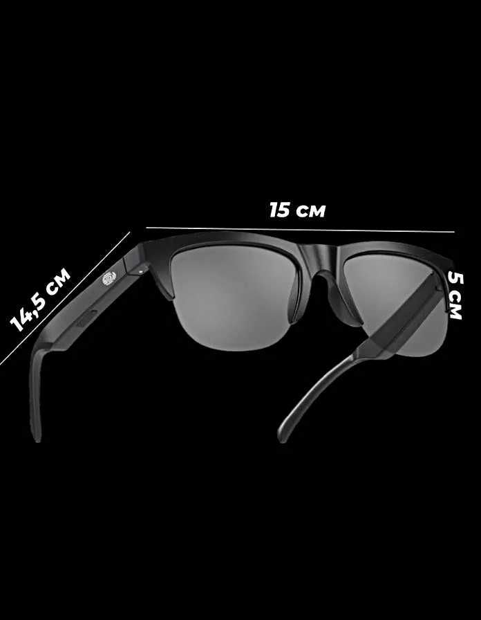 Умные очки наушники F-06 Bluetooth с сенсорным управлением фотография 5