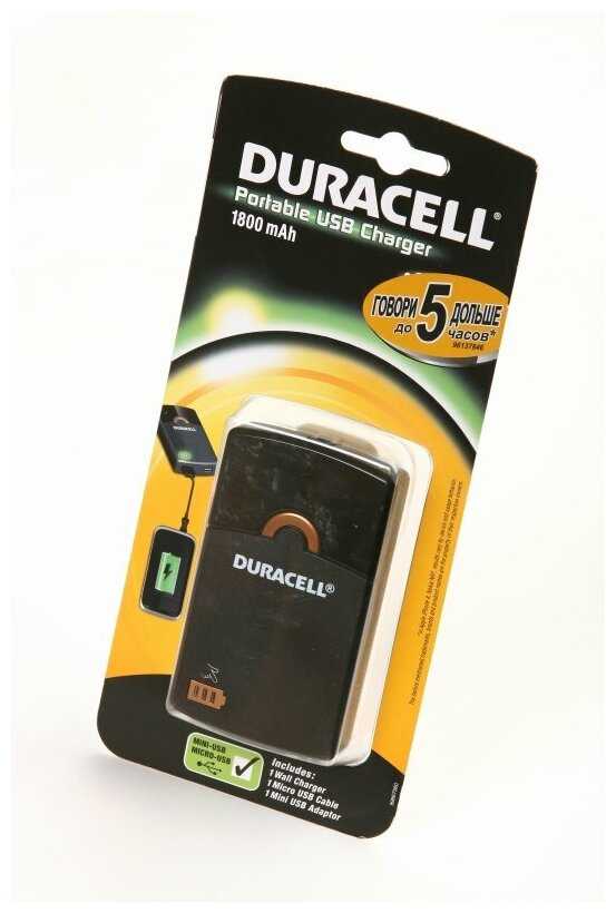 Внешний аккумулятор Duracell Portable USB Charger (PРSOGC) фотография 4
