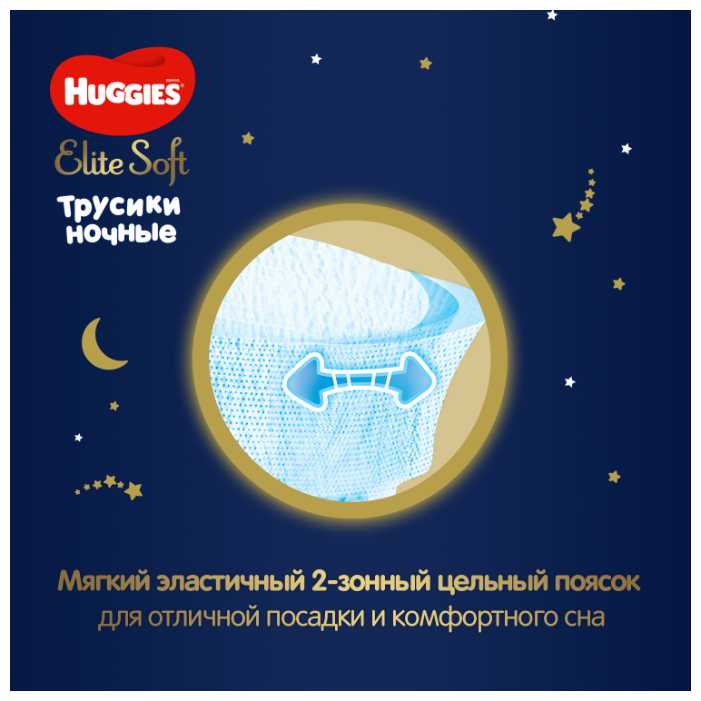 Huggies трусики ночные Elite Soft 3 (6-11 кг) 23 шт. фотография 2