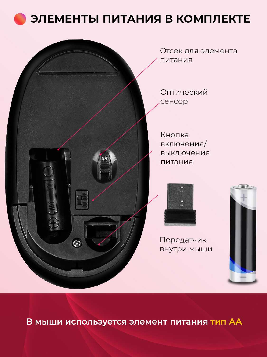 Комплект клавиатура + мышь AULA Комплект клавиатура + мышь (AC306) фотография 6