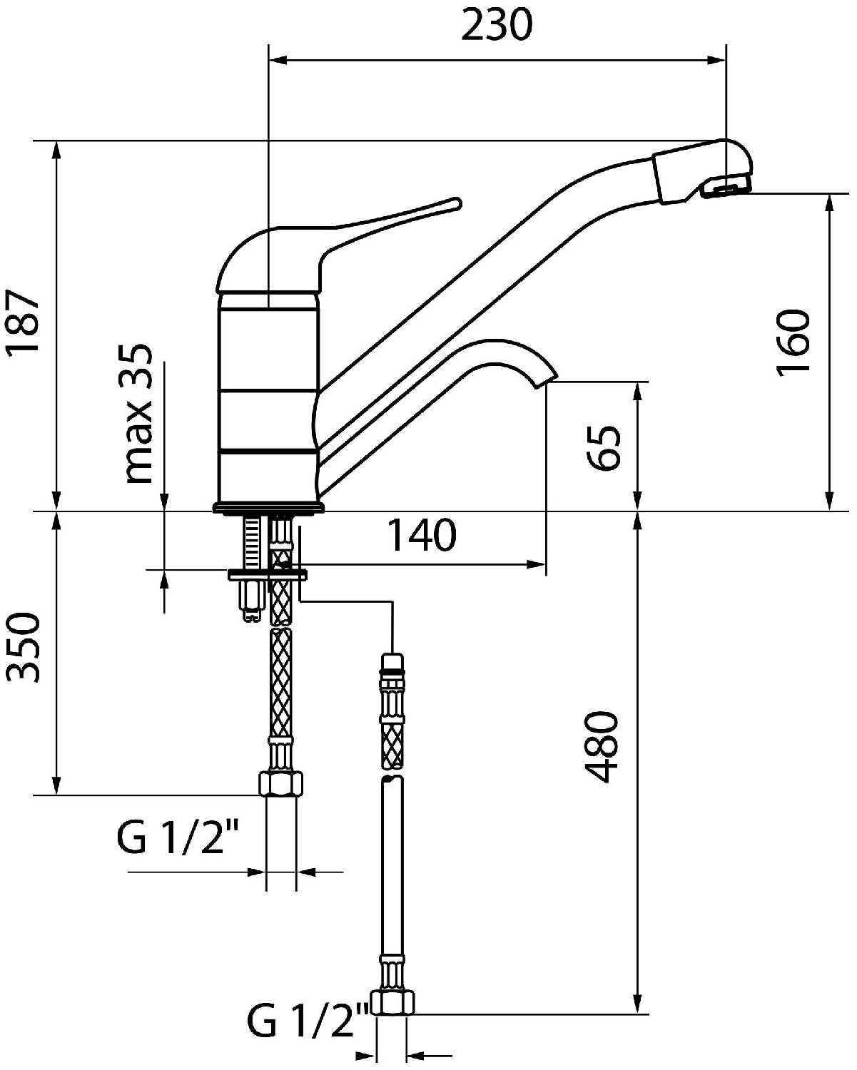 Смеситель для кухни Webert MAGGIORA drink water granit Grey MG920802 фотография 1