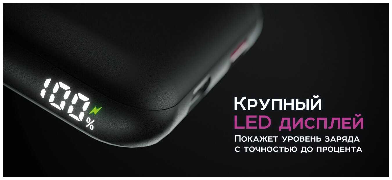 Внешний аккумулятор Olmio QM-11 for MagSafe 22.5W - 10000 mAh черный фотография 3