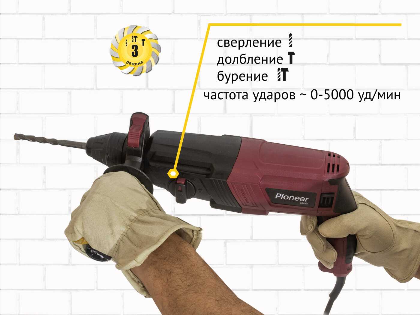 Перфоратор PIONEER RH-M900-01C фотография 7