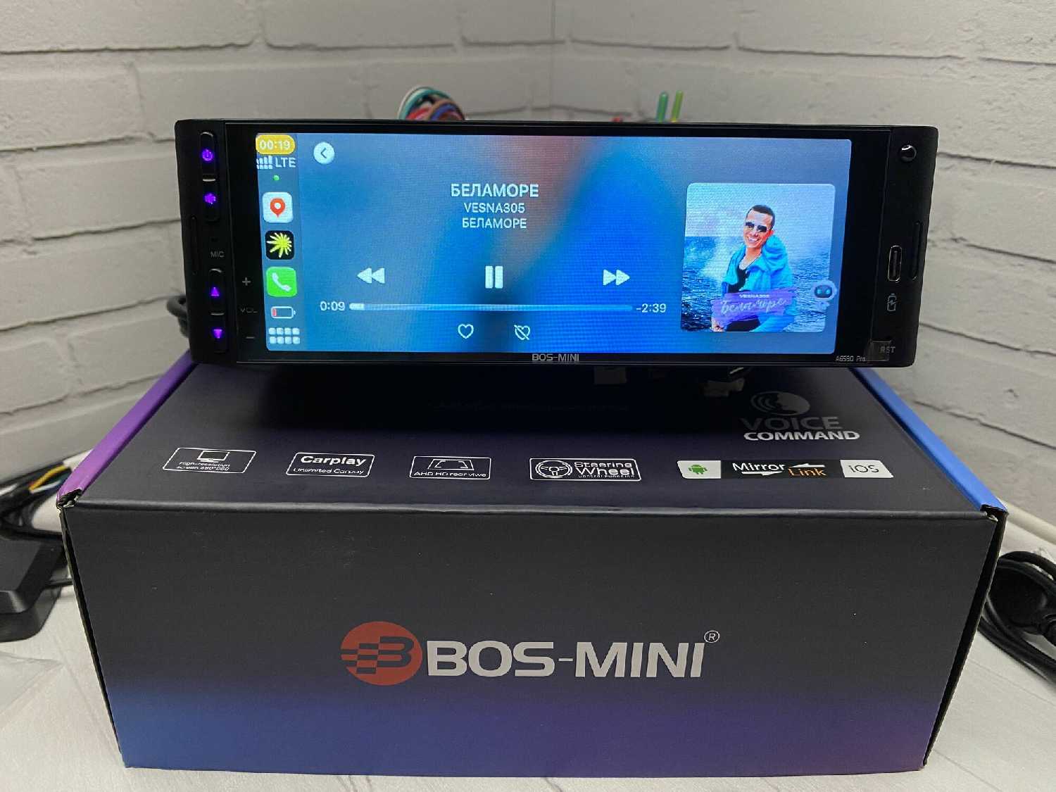 Автомагнитола 1din Bos-Mini BOS-А659D PRO (BOS-А659D) фотография 12