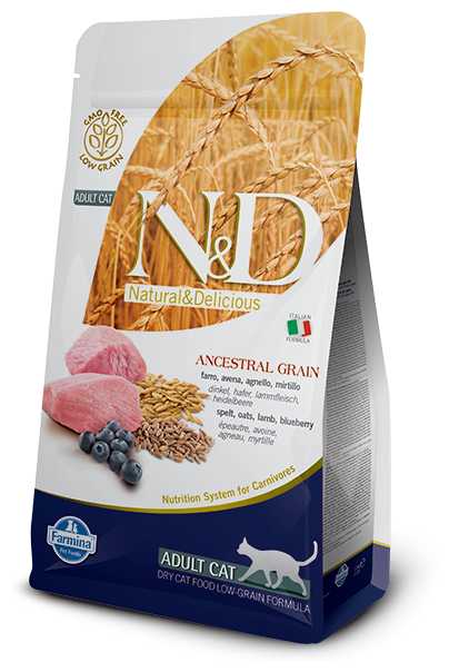 Корм для кошек Farmina N&D Ancestral Grain с ягненком и черникой фотография 10