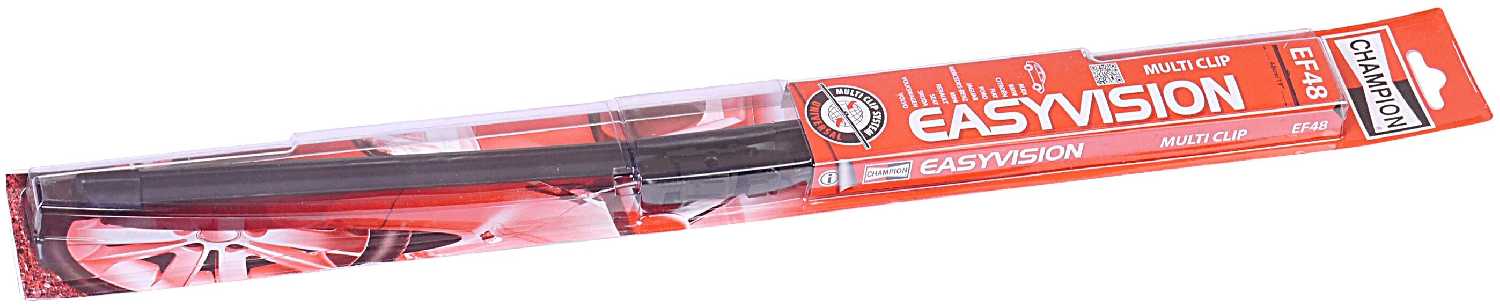 Щетка стеклоочистителя бескаркасная CHAMPION Easyvision Multiclip Flat EF48/B01 фотография 3