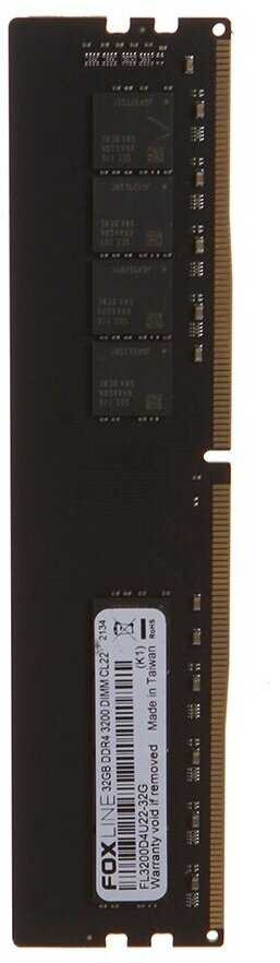 Оперативная память Foxline 32 ГБ DDR4 DIMM CL22 (FL3200D4U22-32G) фотография 2